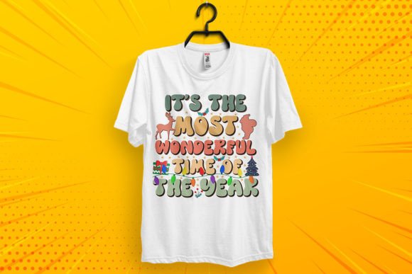 Christmas Groovy Typography T-shirt Review