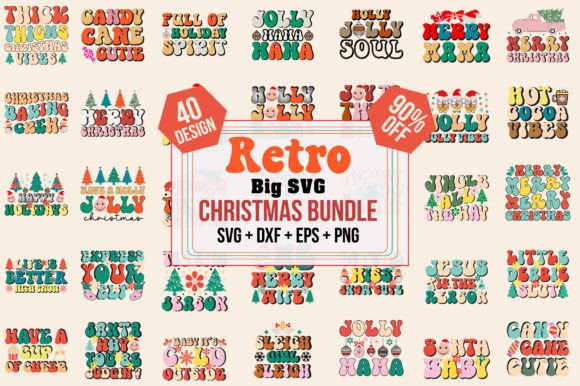 Retro Big Christmas SVG Bundle Review